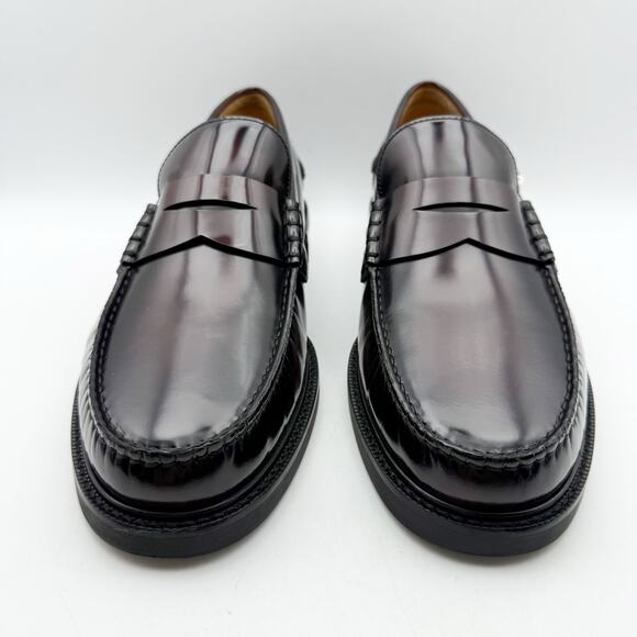 Cole Haan Mens Pinch Prep Penny Loafers US 10 M EU 43 Burgundy Leather NIB - Picture 6 of 12